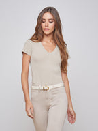 Becca Cotton V-Neck Tee