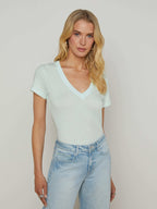 Becca Cotton V-Neck Tee