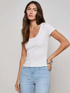 Brynlee Scoopneck Tee