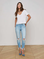 Carly V-Neck Tee