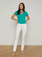 Becca Cotton V-Neck Tee