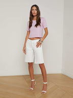 Donna Cotton Cropped Tee
