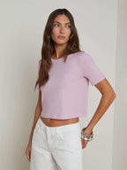 Donna Cotton Cropped Tee