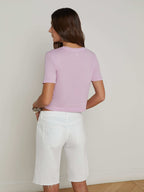 Donna Cotton Cropped Tee